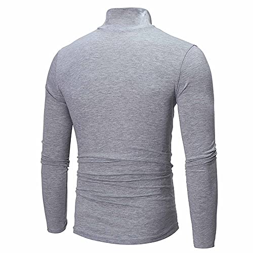Mens Thermal Turtleneck Fleece Long Sleeve Pullover Sweater Basic Designed Undershirt Slim Fit Top3