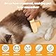 KEWUF 2 Pcs Haustierkamm für Hunde und Katzen, lang, kurz, abgerundete Enden, Zähne Edelstahl, zum Entfernen von verfilztem Fell, Haarausfall, Flohkamm, selbstreinigende Fellpflege, professionelles