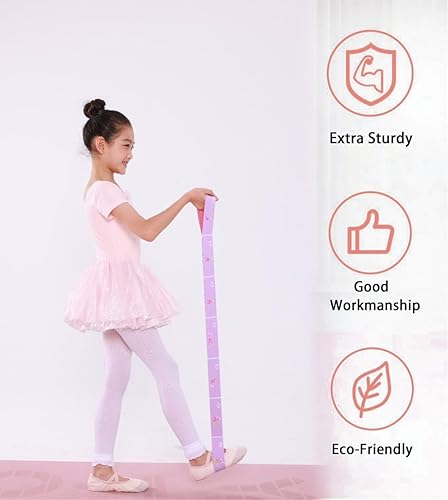 Miniatura 8 de 2 PCS Stretch Bands For Kids and Adults  Yoga Straps for Stretching with Multi- Loop  Workout Guide  Video For Exercise, Elastic Stretch Strap