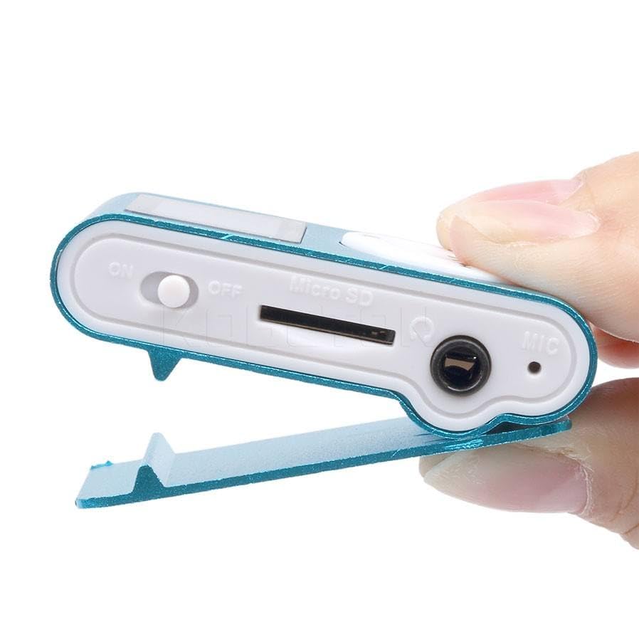 Drumstone Blue Mini MP3 Player with Clip - Image 2