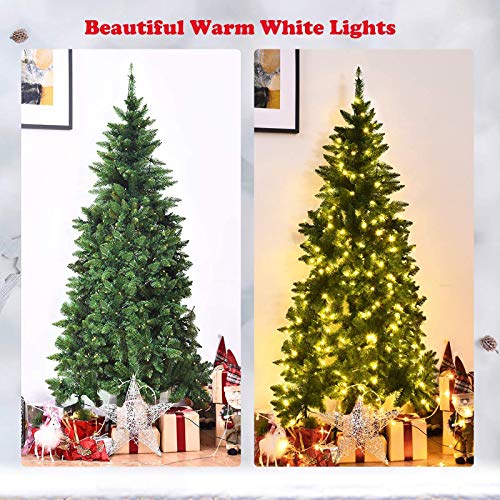 Unlit Hinged Artificial Christmas Tree,Premium Pvc Needles Xmas Pine Tree With Metal Stand Indoor Outdoor Holiday Decor,4Ft Half Christmas Tree For Wall #TOP4