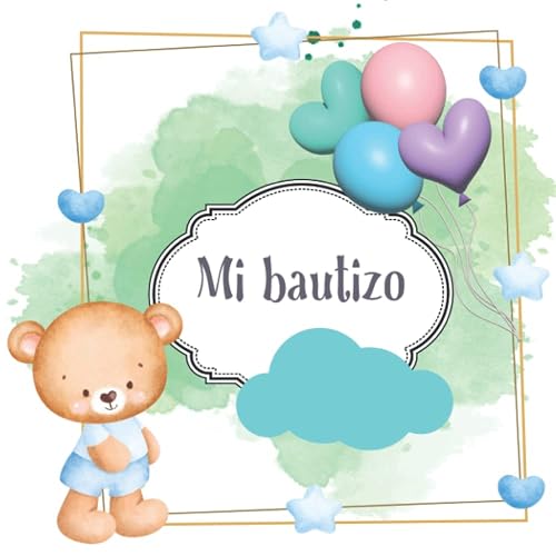 Mi bautizo: libro de firmas con árbol para huellas dactilares