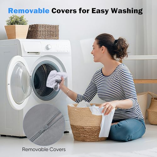 Miniatura 7 de Trsaow Cojín Ergonómico De Lectura Con Reposacabezas Y Reposabrazos Desmontables, Soporte Lumbar Para Cama, Sofá, Suelo, Ajustable Para Leer, Trabajar Y Relajarse