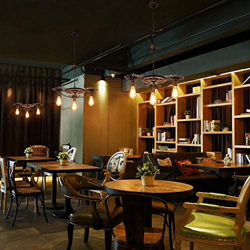 Lampe suspendue rétro steampunk pour éclairage de restaurant chic et café loft - 2