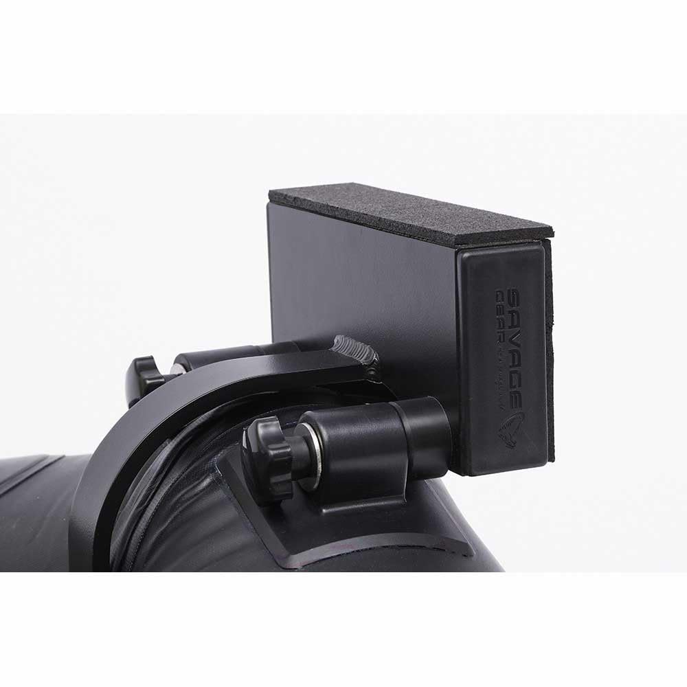 Savage Gear Pointy Bow Belly Boat Engine Bracket - Support de moteur pour Belly Bateaux, Rétroviseur pour moteur électrique, Support de moteur
