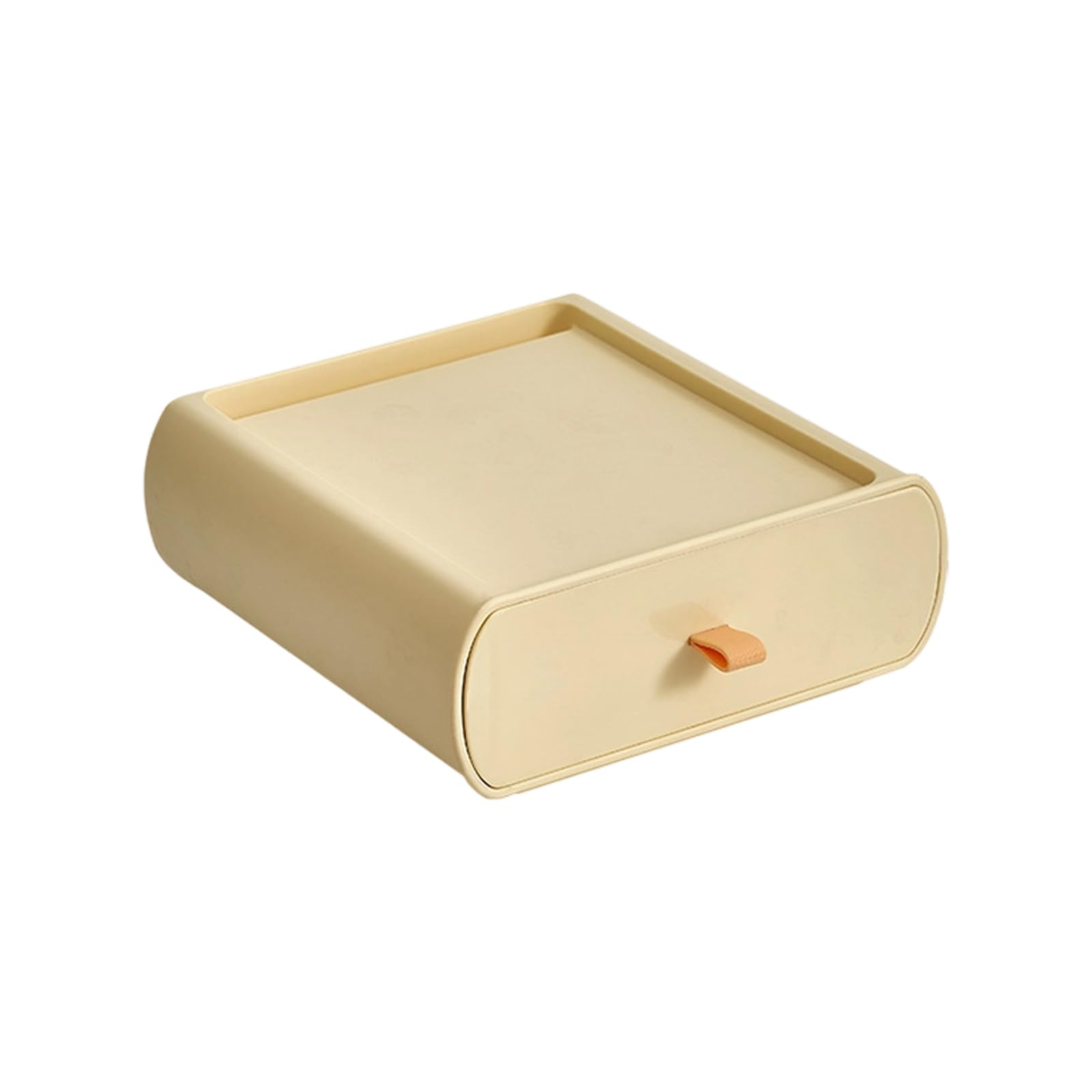 Buxuaaaa Bright Yellow Portable Clear Drawer Box Stackable With Nonslip Bottom Maximizing Space Multipurpose Box