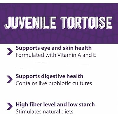 Mazuri | Juvenile Tortoise Food for Baby Tortoises | 8 Ounce (8 oz) Bag