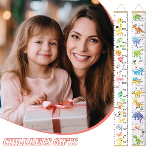 Miniatura 6 de Wisebom Bebé Gráficos De Crecimiento 7.9 X 79 Medidor Altura Niños Pared Regla De Pared De Madera Tabla De Crecimiento Para Niños Para Dormitorio Infantil Animales De Bosque
