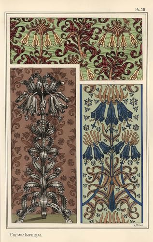 Affiche impression prints Couronne Impériale par Eugène Grasset pour créer un salon artistique