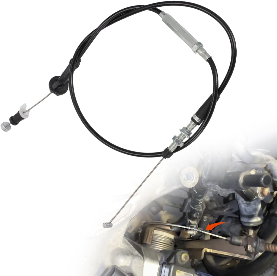 Motoparty Throttle Cable for Honda Civic EF EG EK EP for Acura Integra K20a2 K20z K-Swap 37.4 Inch