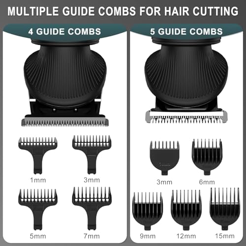 Miniatura 3 de Surker Recortadora De Barba Afeitadora Electrica Cortapelos Hombre Maquina De Cortar Pelo Hombre Para Nariz Orejas Y Cejas Corporal Cortadoras De Facial 7 En 1 Negro