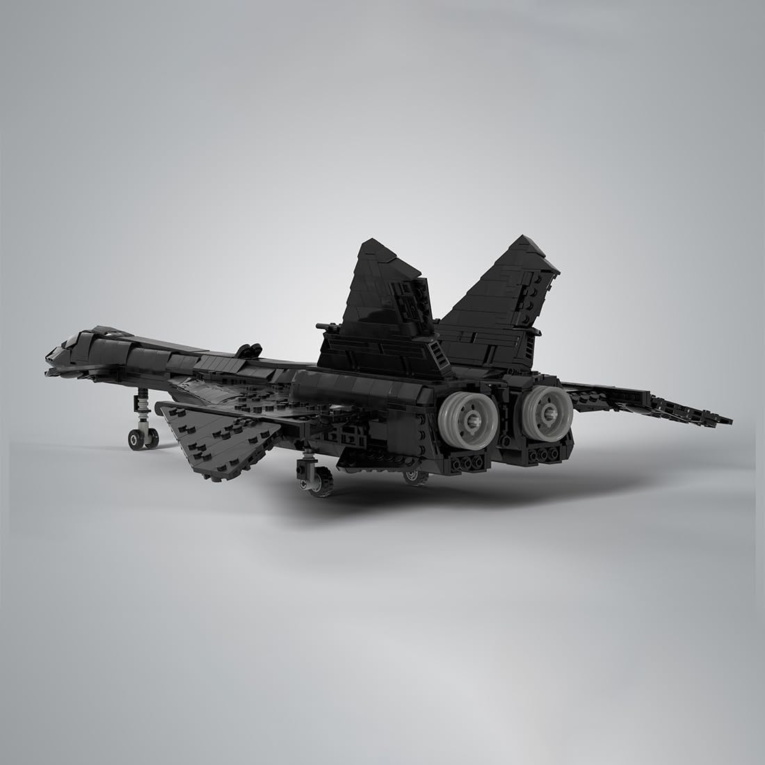 Soviet Supersonic Fighter-Interceptor MIG-31 Firefox Building Kit, Military Series Building Block Set, Creative Interactive Building Toy for Teens and Up (1654PCS+)