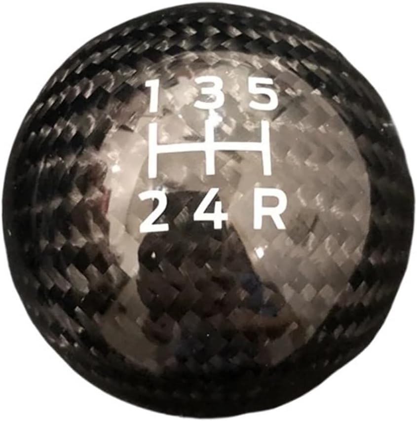 Shift Knob New 5 6 Speed Real Carbon Fiber Gear Shift Knob Fit for Mazda MX5 MX-5 Gear Ball Head Light(6 Speed)