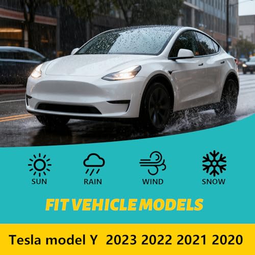 26"+20" Windshield Wiper Blades Replacement for Tesla Model Y 2020-2023, Durable Automotive Wiper Blades, Essential Tesla Accessories for Model Y — view 2