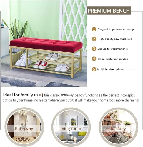 Tabouret ottoman en velours moderne et chic pour le salon