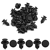 uxcell 30 Pcs 10mm Hole Retainer Clips Plastic Drive Rivets Mud Flaps Bumper Fender Push Clips