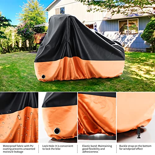 NAIZEA Capa de bicicleta, capa impermeável para armazenamento externo para bicicleta capa de tricicl