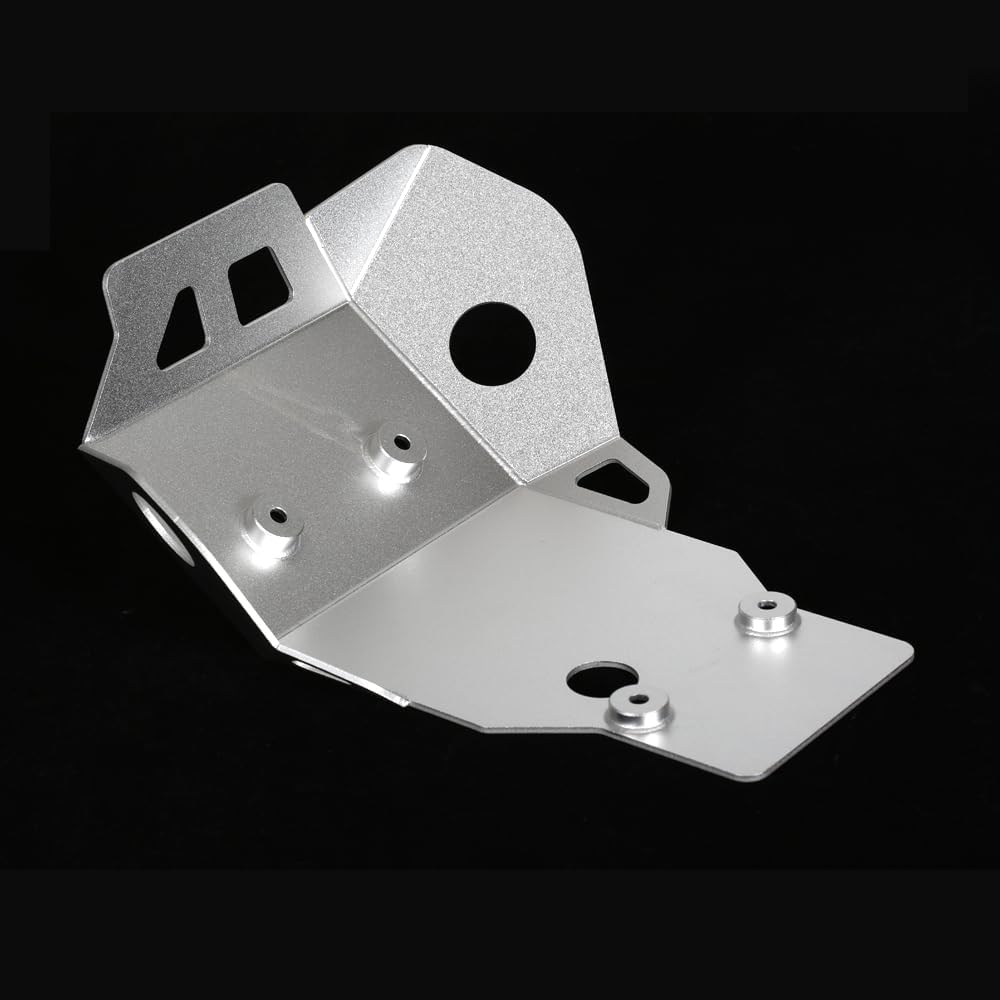 XT250 Skid Plate Front Lower Engine Mud Guard Cover Compatible with Yamaha Tricker Serow 250 2018-2023 XT 250 2008-2023 (Silver)