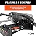 CURT 16093 A25 5th Wheel Hitch, 25,000 lbs, Select Chevrolet Silverado, GMC Sierra 2500, 3500 HD, 8-Foot Bed Puck System