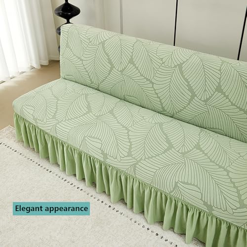 Housse de protection de canapé extensible et ajustée avec jupe