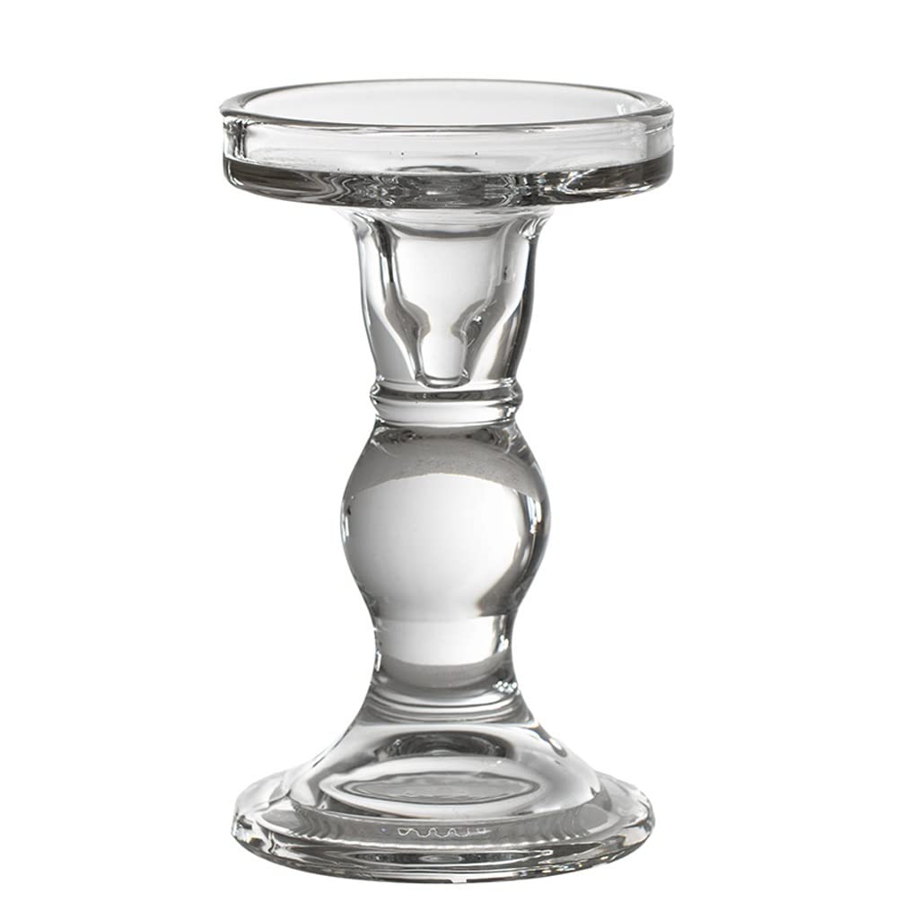 Chandelier colonne romaine en verre sculpté pour décoration de dîner