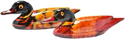 DMtse Feng Shui - Par de patos mandarinos para amor y fidelidad (tamaño pequeño de 2 1/2 pulgadas), decoración del hogar Feng Shui, el significado