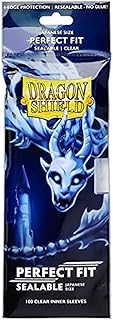 Dragon Shield Clear Japanese Sealable Inner Sleeves 100 ct Card Individual Pack