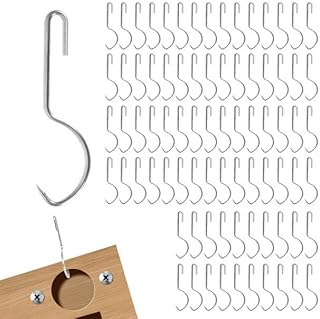 80 Pcs Cabinet Door Painting Hangers 3mm Thicken Metal Hooks for Painting No-Drill Spray Drying Rack Clips for Cabinet Door Brackets Paint Drying Hanging Hooks for DIY Wood Working Tools (80, 3 mm)