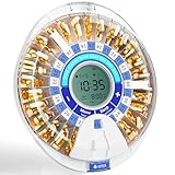 Windtrace Automatic Pill Dispenser for Elderly, Electronic Pill Organizer with Alarm & Light, 28 Day Smart Timed Medication Dispenser, Timed Pill Dispenser Machine for Prescriptions & Vitamins
