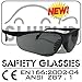 Produktbild SHIELD *Shooter* Grey Polarized Sport Schutzbrille, Sicherheitsbrille, Schießbrille, Arbeitsschutzbrille nach DIN EN-166, Bikerbrille