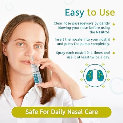 Natural Nasal Spray - All-Natural Saline Mist for Congestion and Daily Nose Care - Nasal Spray Essential for Cold and Flu Season - Instant Relief for Adults and Childrens - 25 mL Bottle