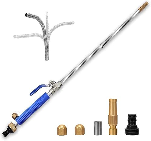 Miniatura 8 de Varita de lavadora de alta presión, boquilla de manguera de agua Hydro Jet, herramienta de limpieza con rociador de riego, lanza para canaleta,