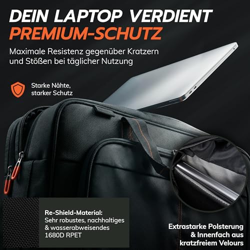 Sacoche documents et sac ordinateur portable imperméable haut de gamme - 4