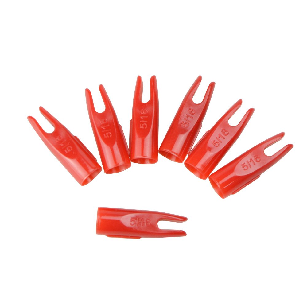 50 sztuk Łucznictwo Strzałka Nocks Plastikowe 5/16" Polowanie Plastinock Strzałka Nocks Oś Akcesoria Końcowe