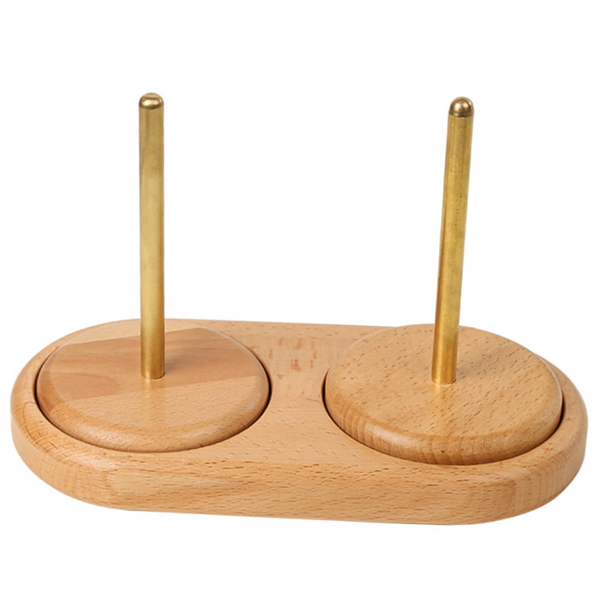 Operitacx Portafilo in Legno per Cucire Portarocchetto Organizer Filo Accessorio Maglieria per Uso Domestico