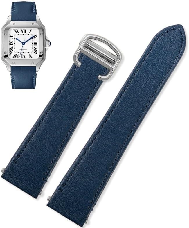 Quick Release Leather Strap For Cartier Santos Classic Style WSSA0009 WSSA0010 WSSA0018 New SANTOS Watch Chain