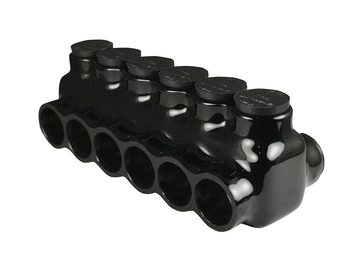 Insulated Wire Connector 6 Port 250-6AWG Dual Sided (3)