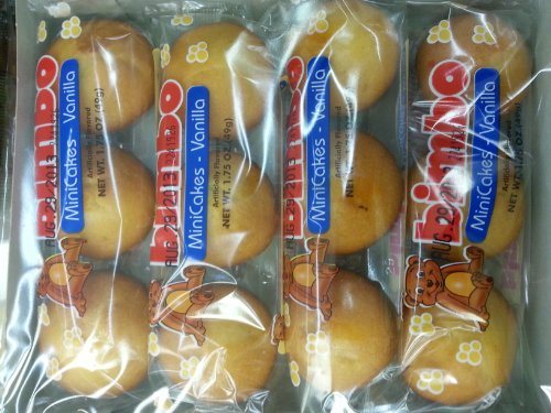 1 Box of Bimbo Mini Cakes Vanilla 4 Pack Per Box