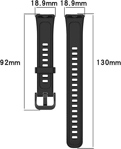 Miniatura 7 de MOTONG Correa de repuesto compatible con Huawei Band 8, correa de repuesto de TPU compatible con Huawei Band 8/7/6/Honor Band 7/6 (TPU negro)