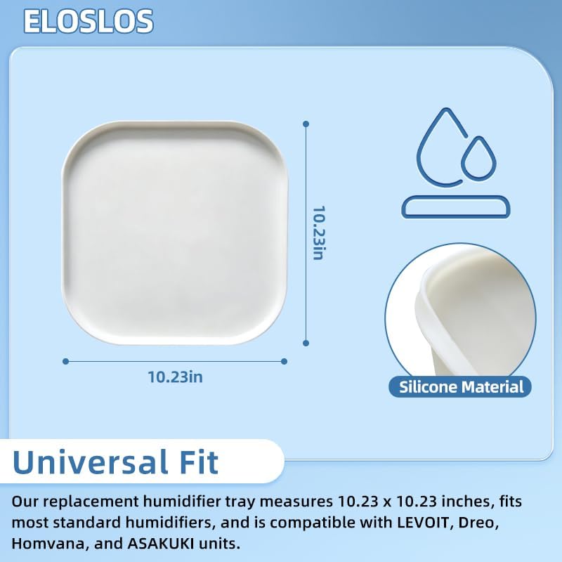 Silicone Drip Tray Replacement for LEVOIT/Dreo/Homvana/ASAKUKI, White