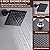 Boridoax Matte Black Thermostatic Shower System with Ceiling Mount 12" Rainfall Shower & 6" Wall Mount Shower Dual Shower Head System with Handheld Spray Shower Facuet Set, Can Use All at Once