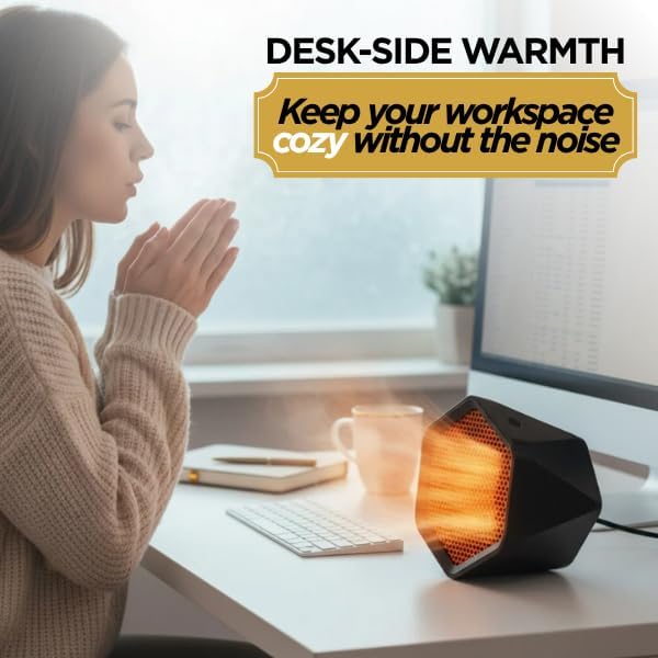 Calefactor Eléctrico Portátil Cerámico PTC 1000W 240V miniatura 6