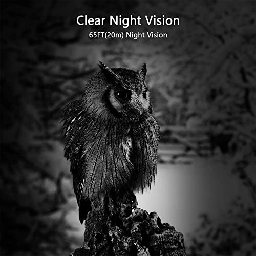 WiFi Game & Trail Camera32MP 1296P MP4 H.264 Video, Trail Deer Cam No Glow Night Vision Motion Activated Waterproof for Wildlife Hunting & Home Security, Send Pictures to Cell Phone via App Operated - Thumbnail 7