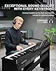 KEYIVOX S-200 88-Key Full Weighted Digital Piano with MP3 Player, Dual Headphone Jack, Sustain Pedal, Portable Electric Keyboard for Beginners and Home Use #4