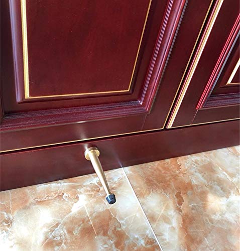 Tout le cuivre muet porte dessus de salle de bains en caoutchouc anti-collision porte tactile résistance de porte longue cuivre porte d'arrêt de porte de salle de bains, 8cm Cover