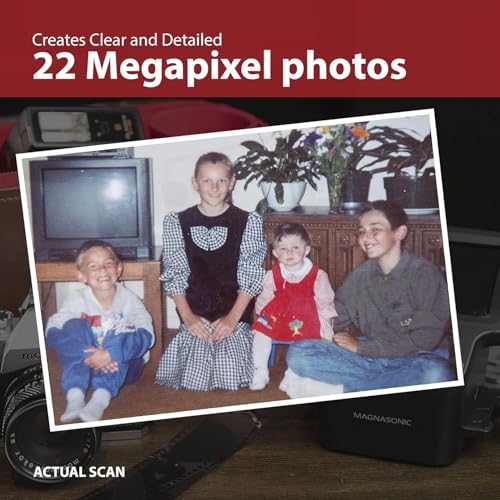 Image of Magnasonic All-in-One 22MP Film Scanner with Large 5 inch Display & HDMI, Converts 35mm /126 /110 /Super 8 Film & 135 /126 /110 Slides into Digital Photos, Built-in Memory (FS71)