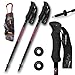 Bastoncini da trekking, da passeggiata e nordic walking PLUMA, modello prodotto da Fizan. Realizzati in alluminio ultraleggero, regolabili. Taglia unica, per adulti, unisex, Rosa