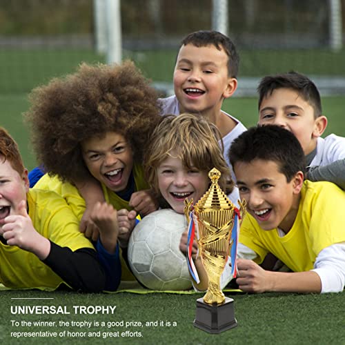 NUOBESTY Gold Award Trophies Trophy Estátuas de Troféus Pequenos Troféus de Futebol de Ouro para Cri