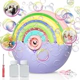 Máquina de Burbujas Niños Panamalar Kit de Juguete Automático Hacer Burbujas 2000+ Burbujas por Minuto Máquina Portátil de Soplado Burbujas con 2...