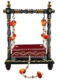 medion gopal e5270 halterung Farbe: Mehrfarbig Jhula for Laddu Gopal Janmashtami Jhula Decorative Jhula Wooden Jhula for bal Gopal Kanha Ji (Multicolor)